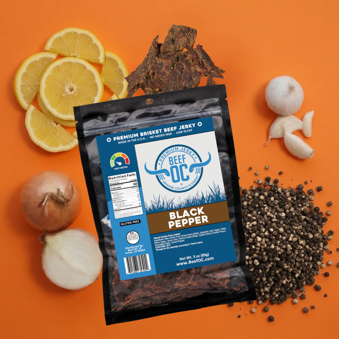 Beef OC | Black Pepper Brisket Beef Jerky
