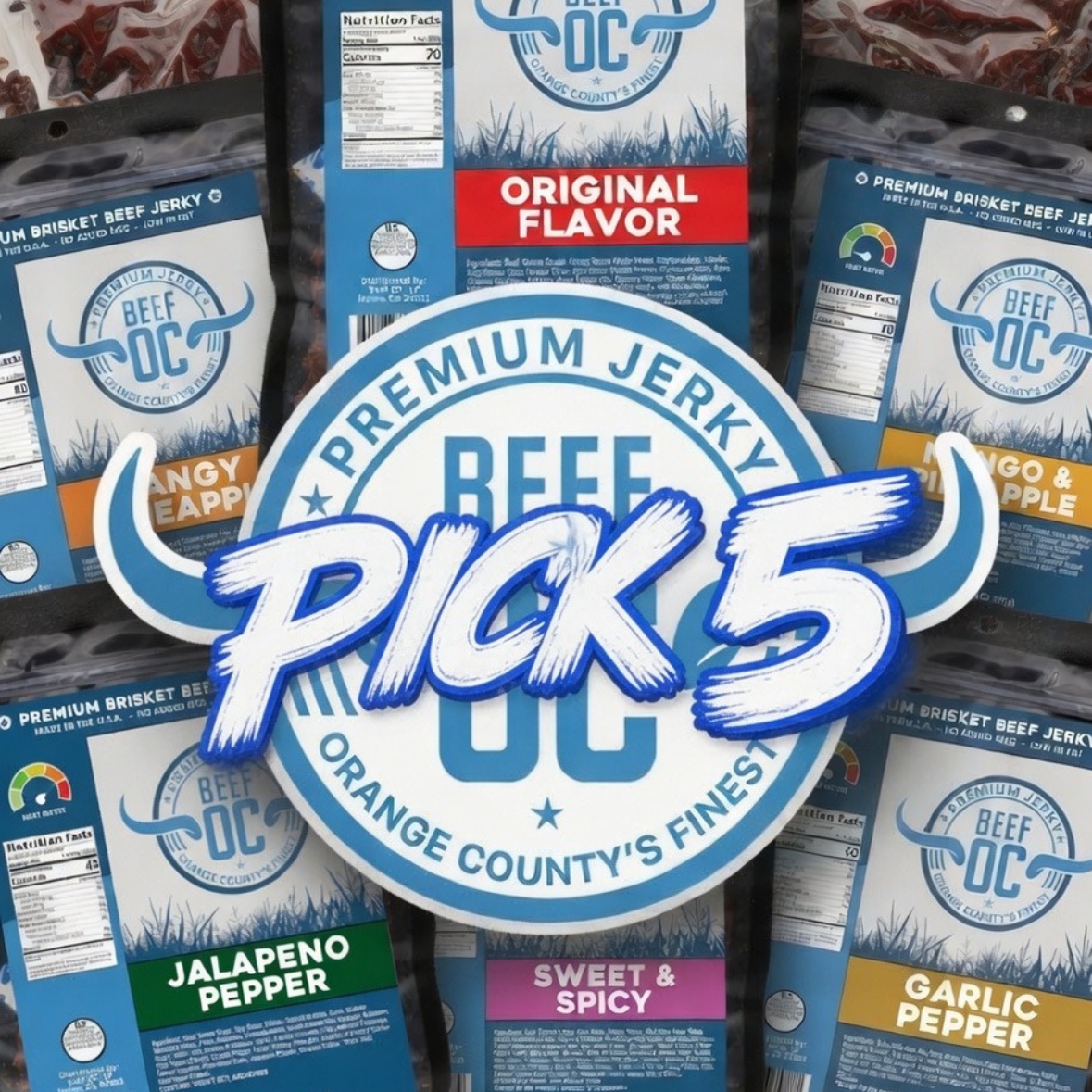 Beef OC | Gourmet Beef Snacks | Pick 5