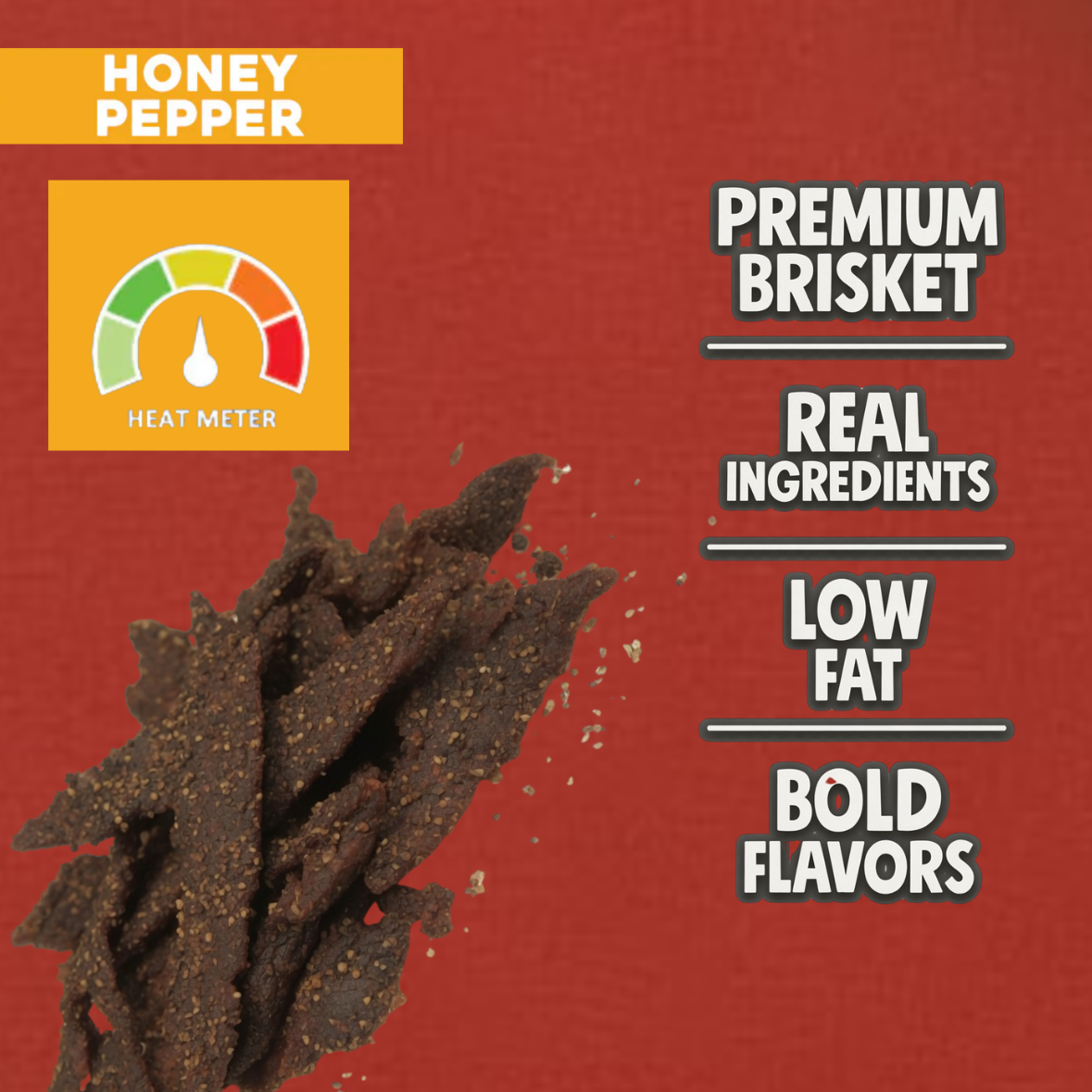 Beef OC | HoneyPepper Brisket Beef Jerky