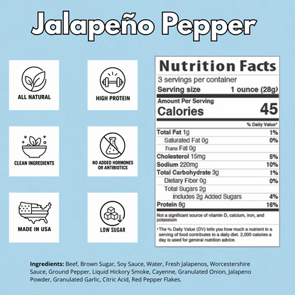 Beef OC | Jalapeno Pepper Brisket Beef Jerky