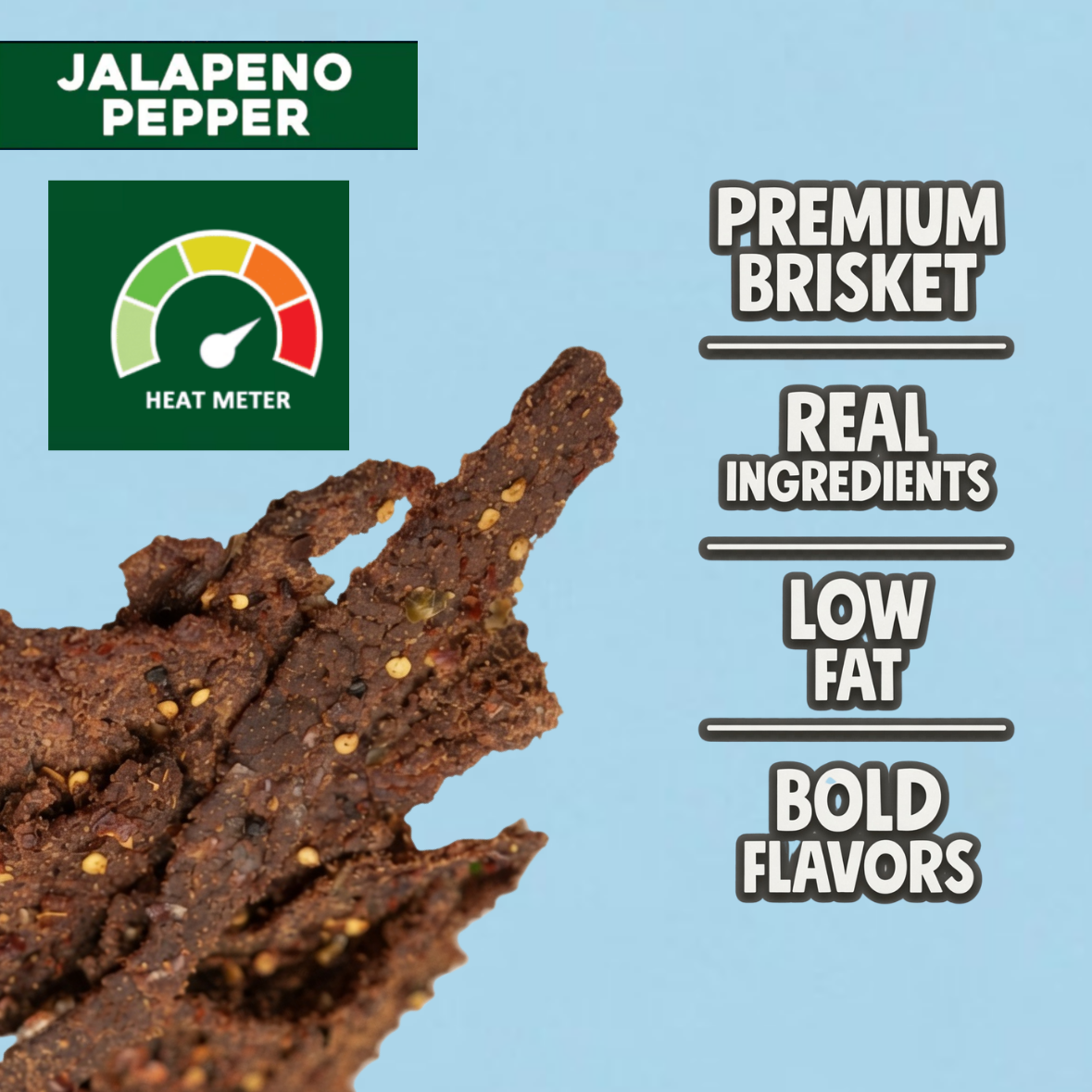 Beef OC | Jalapeno Pepper Brisket Beef Jerky
