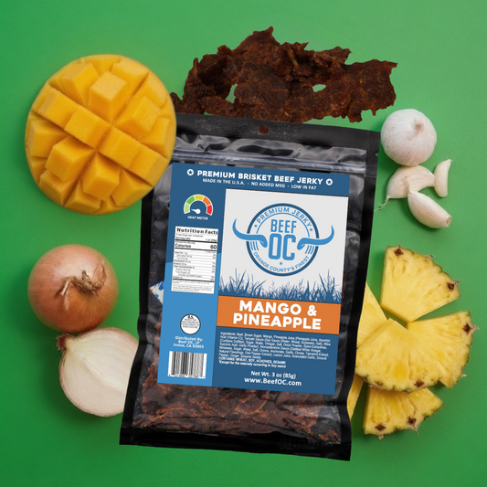 Beef OC | Mango Pineapple Brisket Beef Jerky