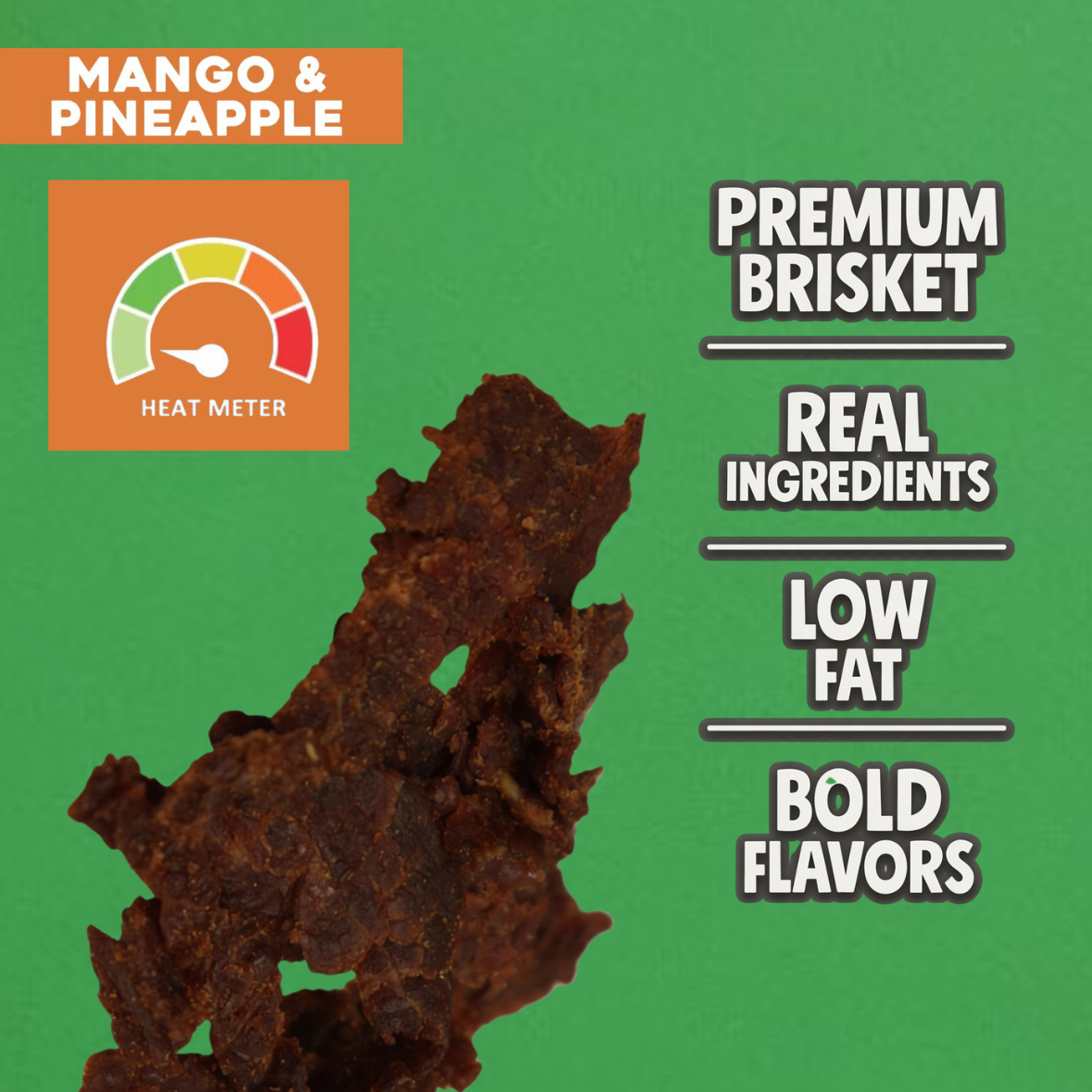 Beef OC | Mango Pineapple Brisket Beef Jerky