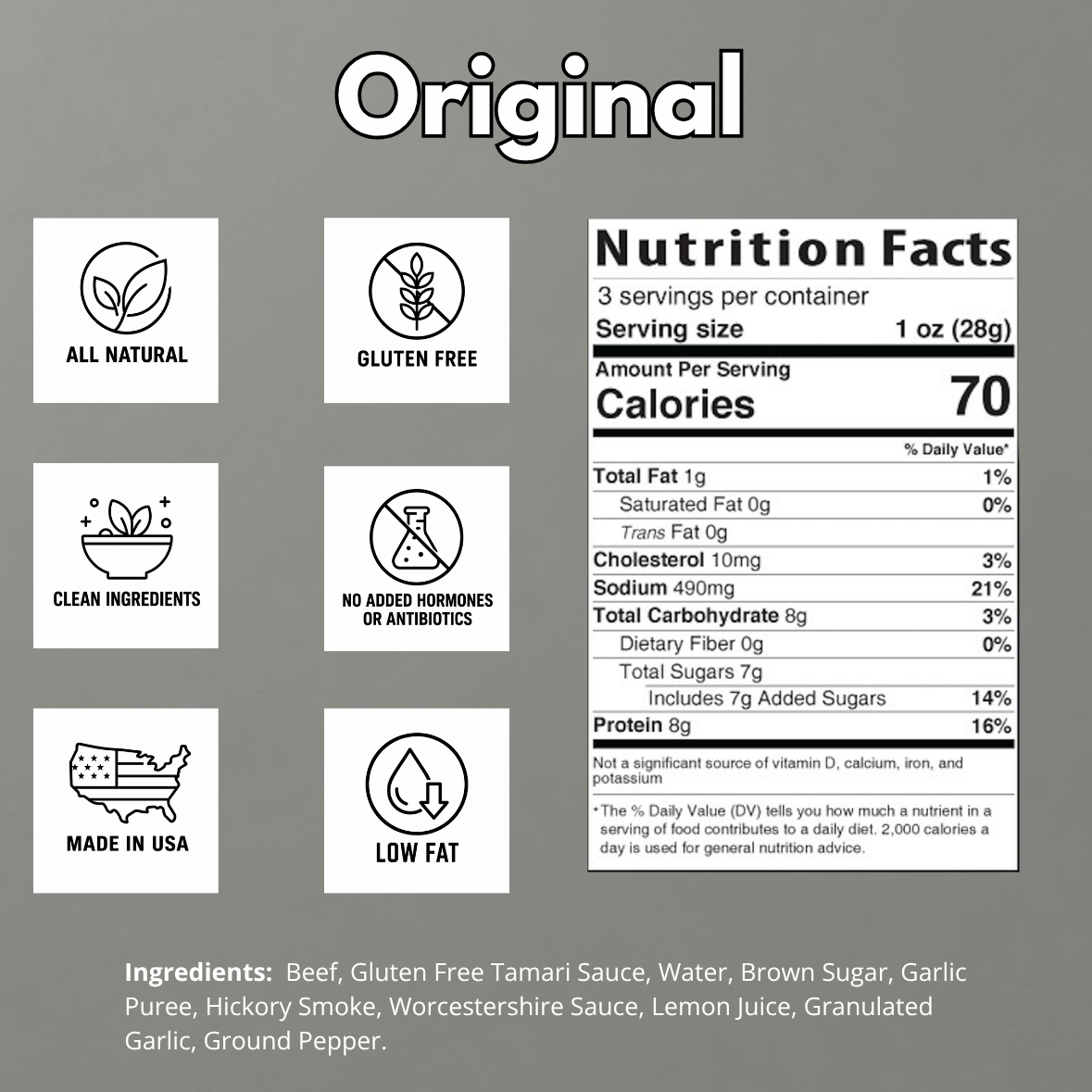 Beef OC | Original Flavor Brisket Beef Jerky