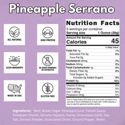 Beef OC | Pineapple Serrano Brisket Beef Jerky