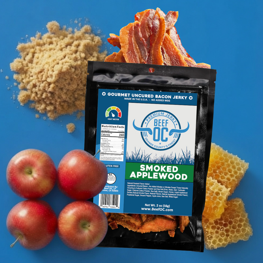 Beef OC | Smoled Applewood Gourmet Uncured Bacon Jerky