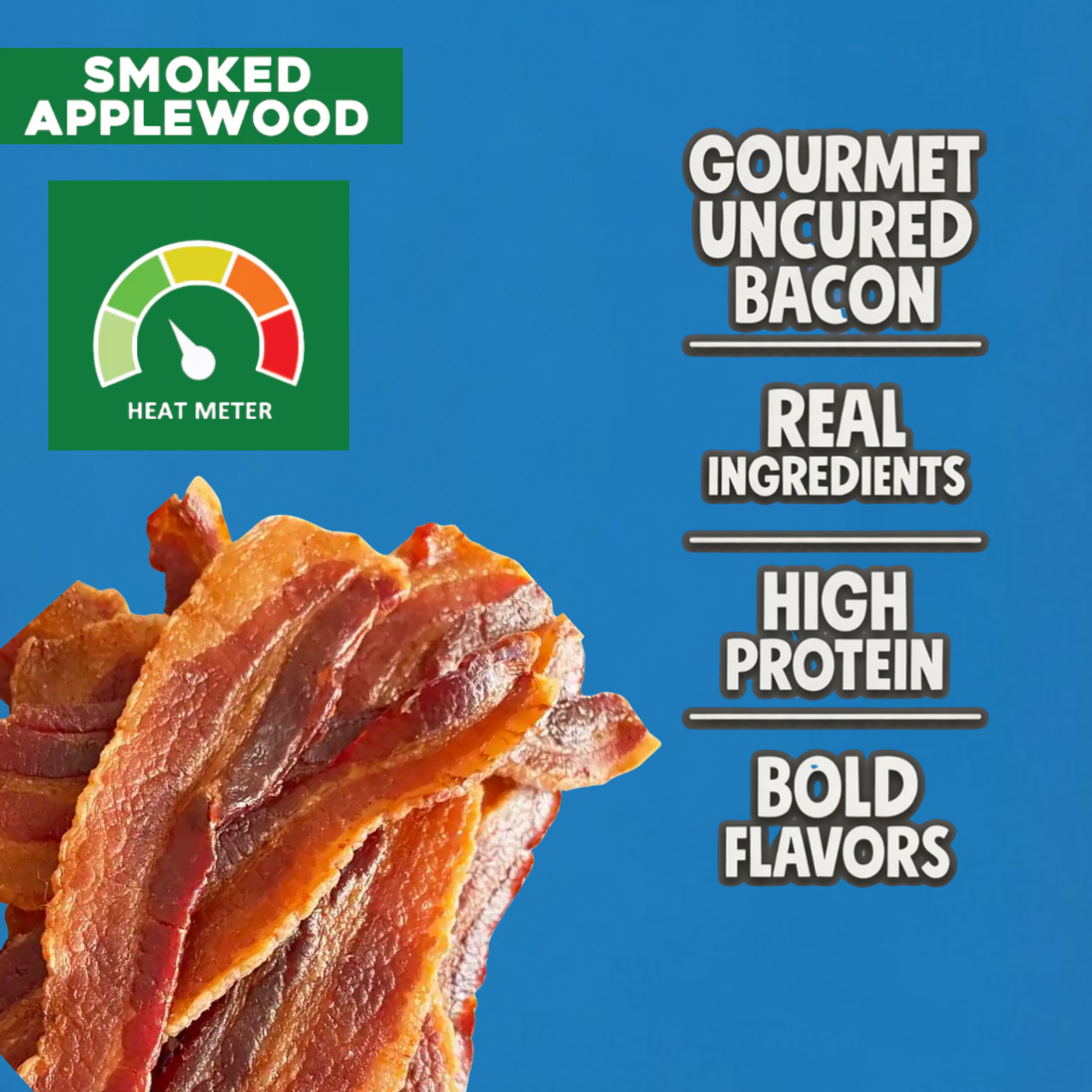 Beef OC | Smoled Applewood Gourmet Uncured Bacon Jerky
