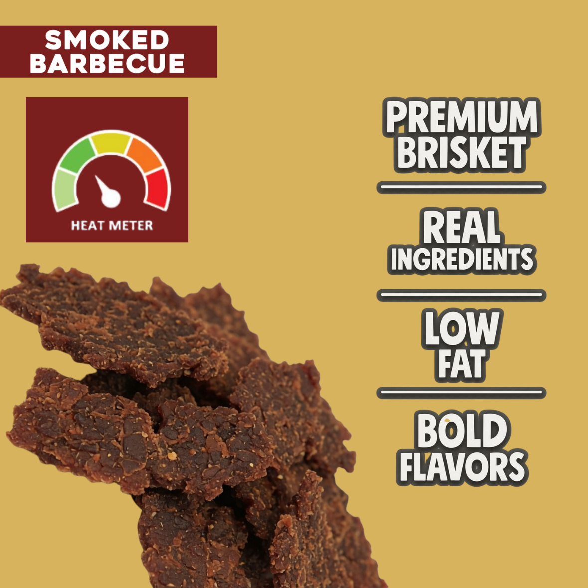 Beef OC | Smoked Barbecue Brisket Beef Jerky