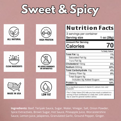 Beef OC | Sweet & Spicy Brisket Beef Jerky