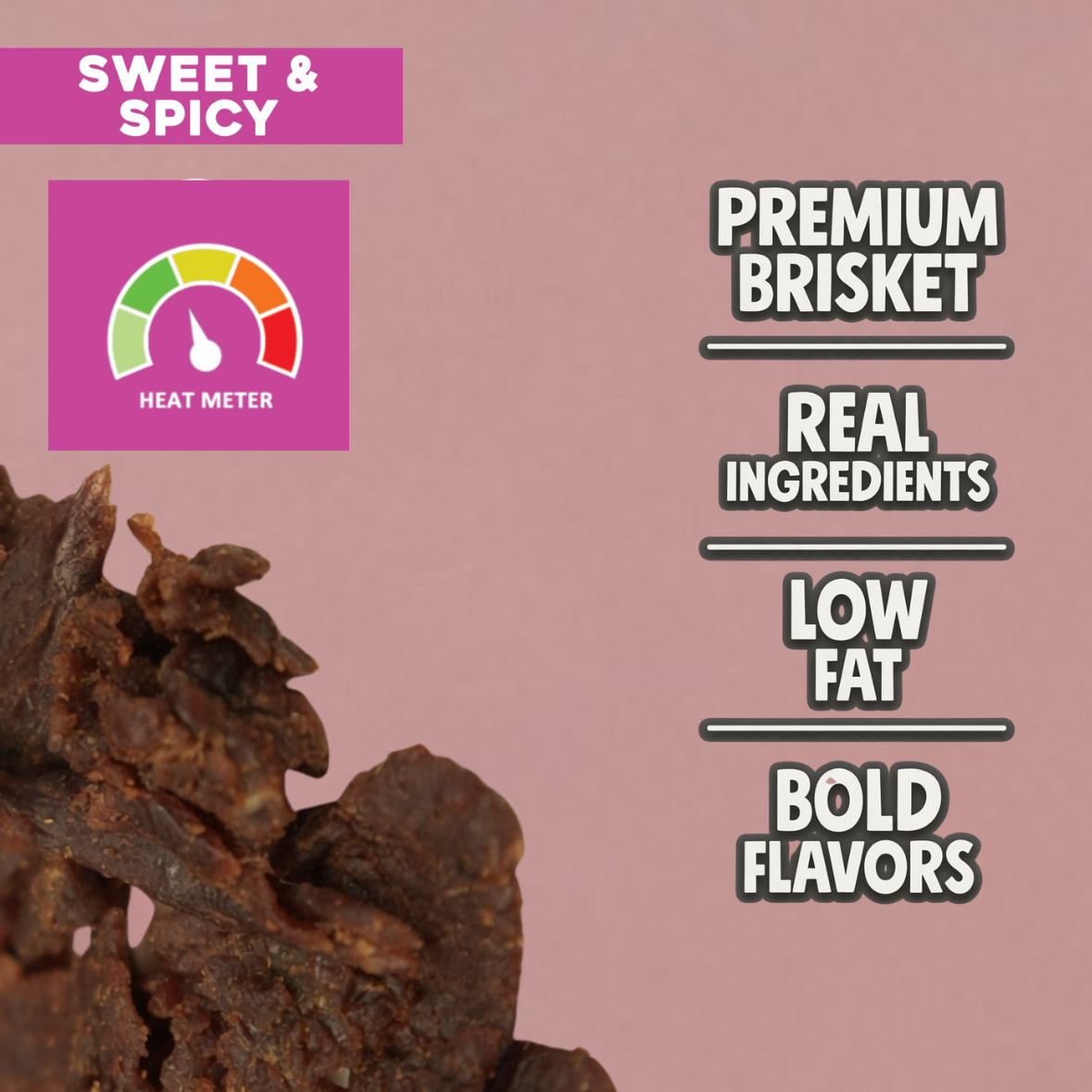 Beef OC | Sweet & Spicy Brisket Beef Jerky