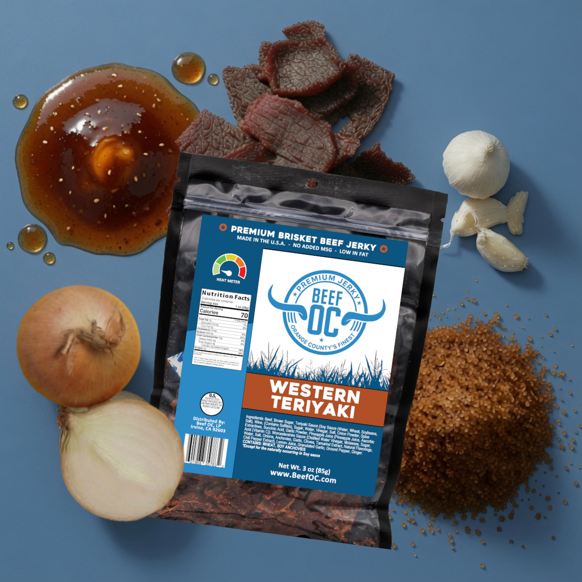 Beef OC | Western Teriyaki Brisket Beef Jerky